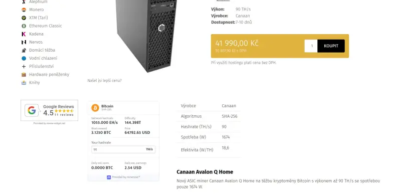 Co ovlivňuje cenu ASIC mineru a jak koupit ASIC miner levně
